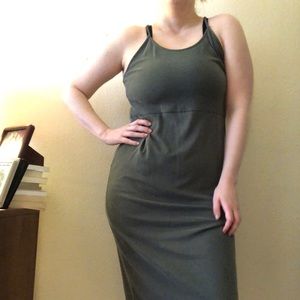 Lumiere soft gray midi dress